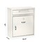 Adiroffice Medium Wall Mountable Mailbox with Key Lock ADI631-05-WHI - alternate 4